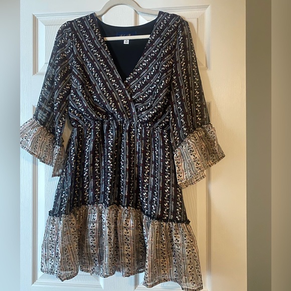 Francesca’s Collection- Quinn Surplice Mini Dress - Picture 4 of 8